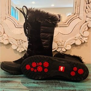 COPY - The North Face Womens Size 8 Nuptse Purna Waterproof Black Boots Faux Fur